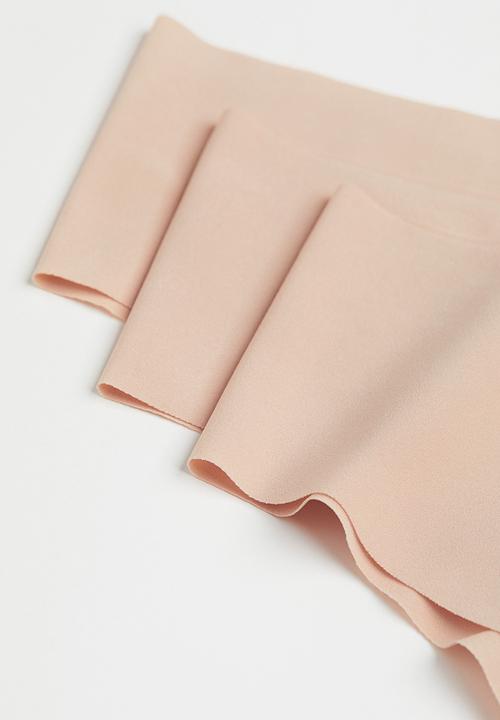 H&M - 4 Pack invisible hipster briefs - beige