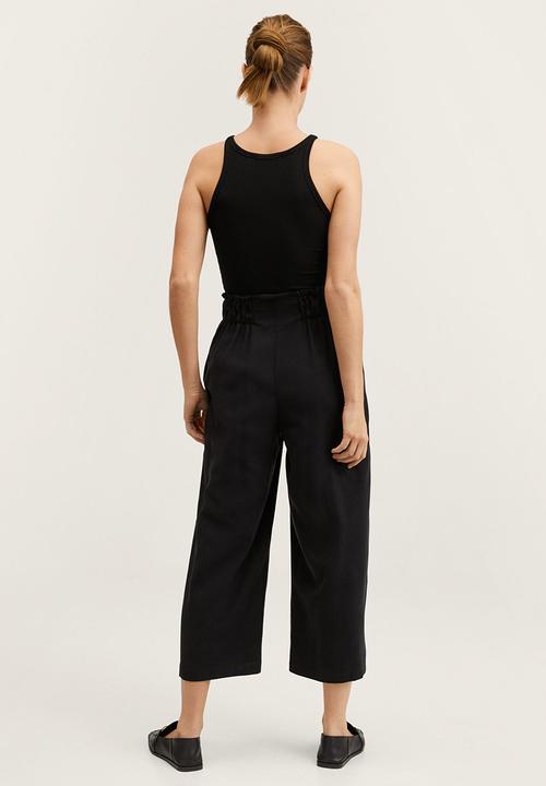MANGO - Trousers ticket-h - black