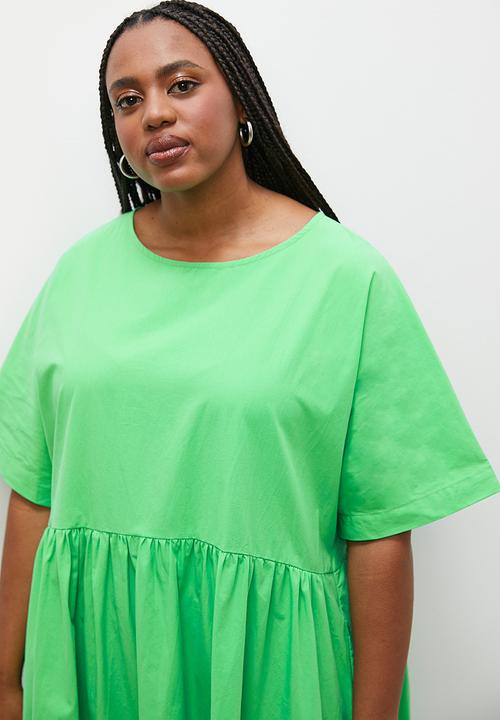Superbalist - Combo babydoll dress - green