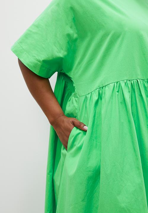 Superbalist - Combo babydoll dress - green