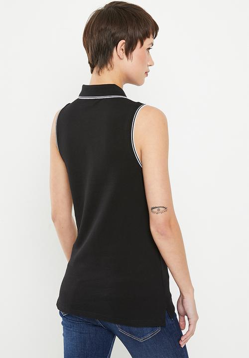 POLO - Mila sleeveless golfer - black