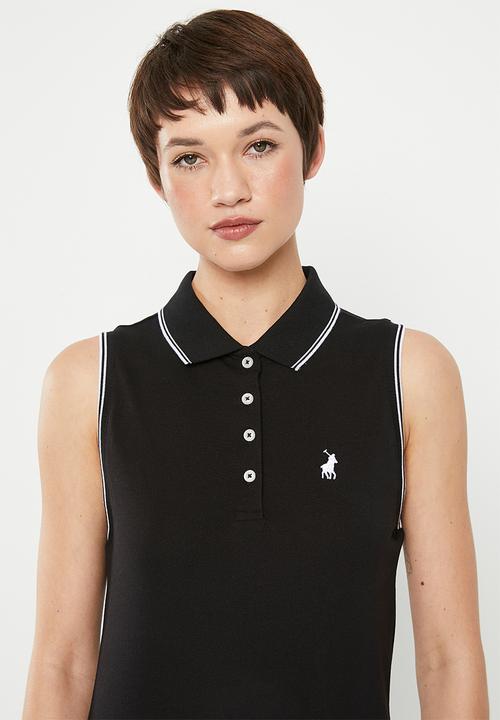 POLO - Mila sleeveless golfer - black