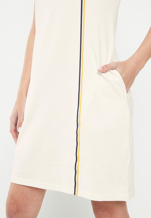 POLO - Lucy printed sl golfer dress - ecru