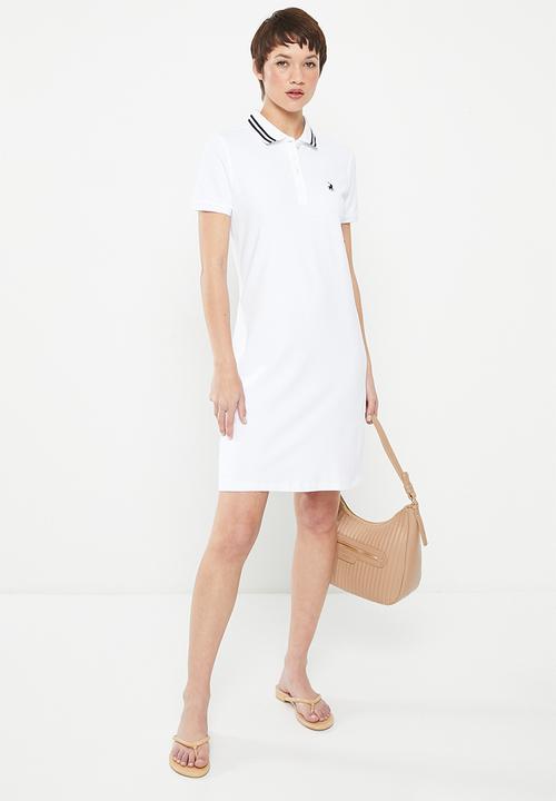 POLO - Leah golfer dress - white