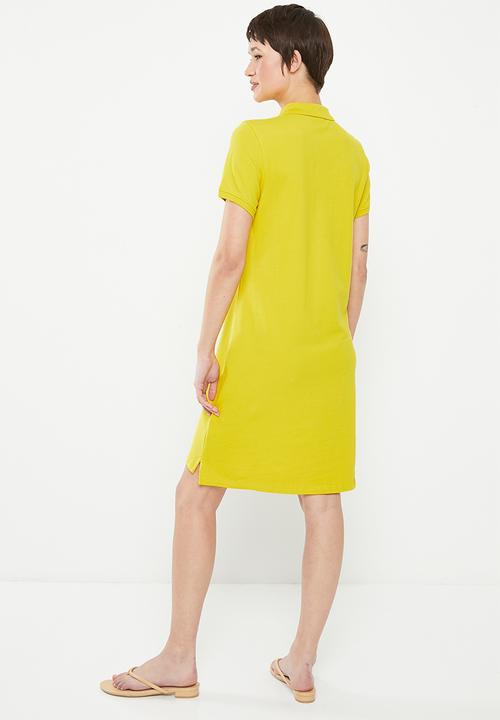 POLO - Kathy  short sleeve basic golfer dress - yellow