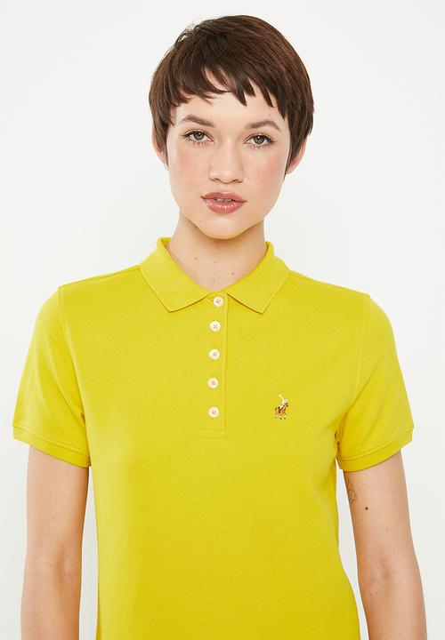 POLO - Kathy  short sleeve basic golfer dress - yellow