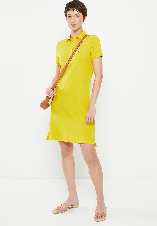 POLO - Kathy  short sleeve basic golfer dress - yellow