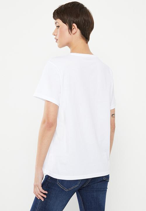 POLO - Rylie short sleeve relaxed cotton T-shirt - white