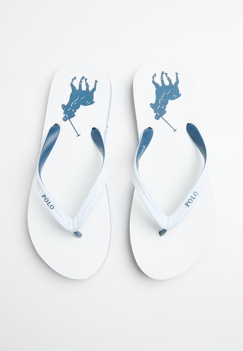 POLO - Big pony flip flop - white
