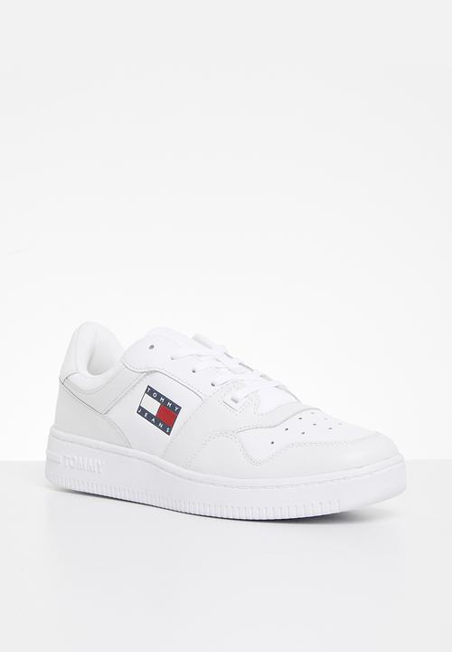 Tommy Hilfiger - Tommy jeans leather retro basket sneaker - white 