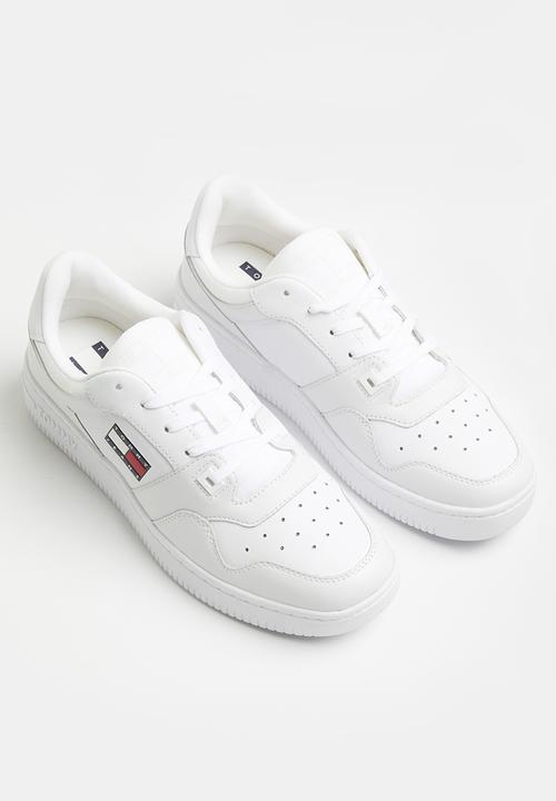 Tommy Hilfiger - Tommy jeans leather retro basket sneaker - white 