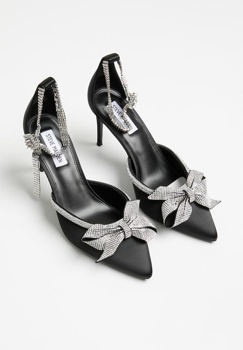 Steve Madden - Live up court heel - black satin