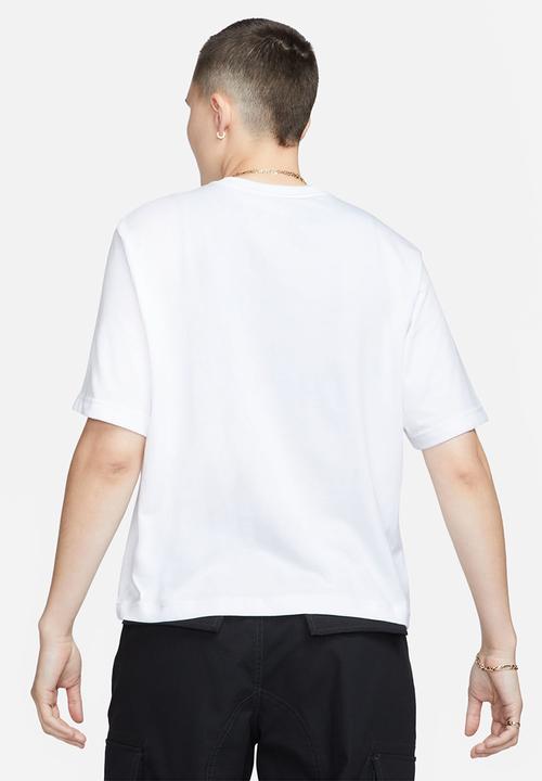 Nike - W nsw tee oc 3 boxy - white & black