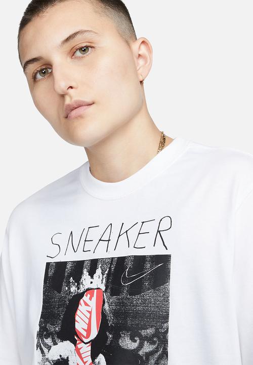 Nike - W nsw tee oc 3 boxy - white & black