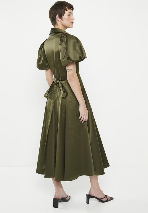 AMANDA LAIRD CHERRY - Essenwood - olive sateen