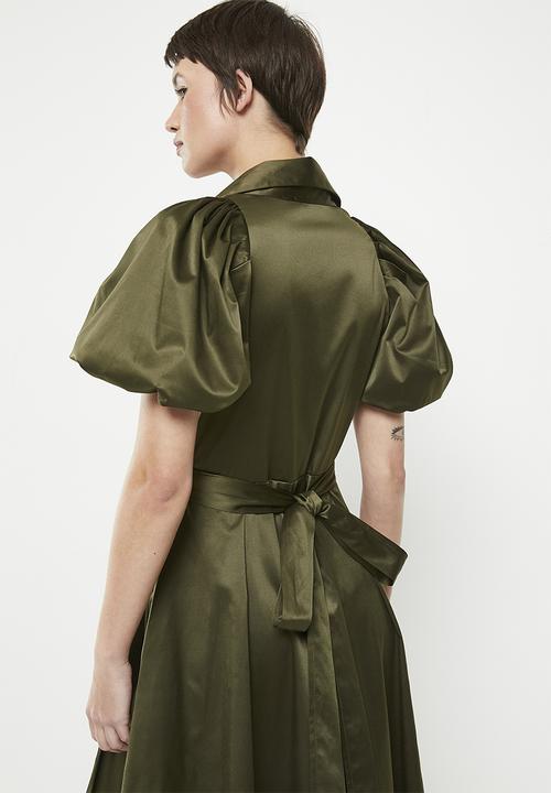 AMANDA LAIRD CHERRY - Essenwood - olive sateen