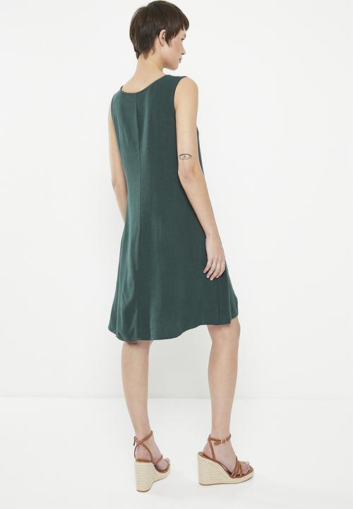 AMANDA LAIRD CHERRY - Visi - petrol slub weave