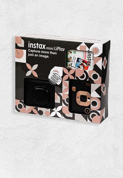 Fujifilm - Instax mini liplay camera kit - elegant black 