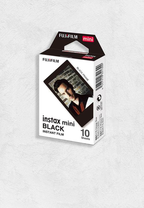 Fujifilm - Instax mini film 1pk (10 sheets) - black frame