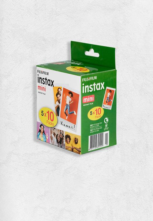 Fujifilm - Instax mini film 5pk (50 sheets) - colour