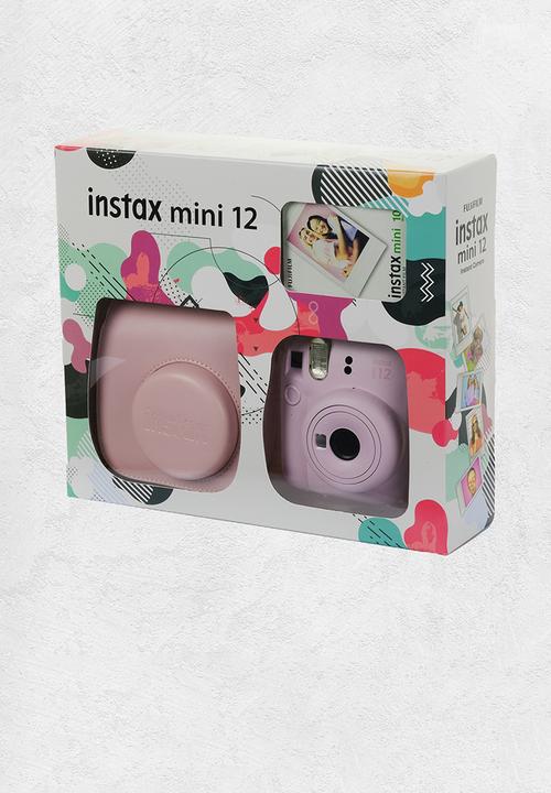 Fujifilm - Instax camera mini 12 Kit 3 cam, 1 film, case - pink