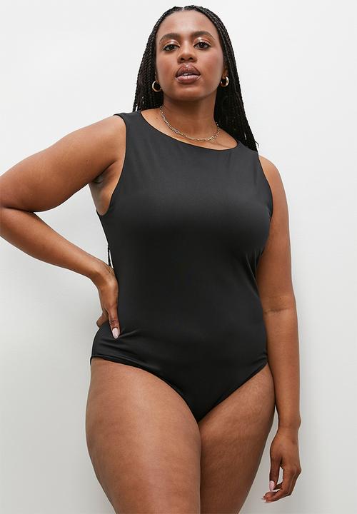 Superbalist - Single boatneck bodysuit - black