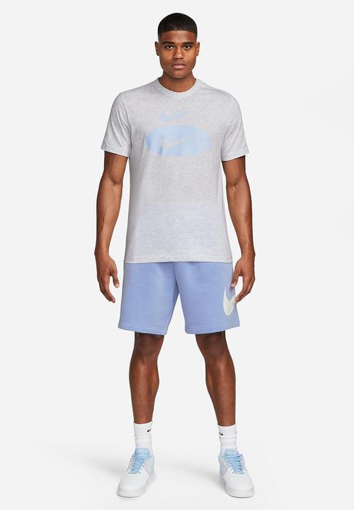 Nike - Nsw swoosh oval hbr tee - birch heather 
