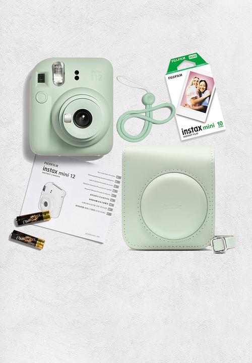 Fujifilm - Instax camera mini 12 Kit 3 cam, 1 film, case - green