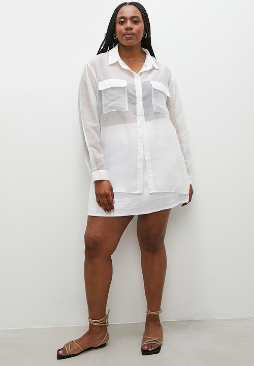 Superbalist - Sheer shirt - ecru