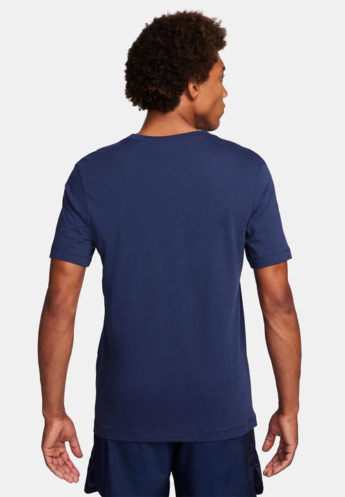 Nike - Nsw tee icon ft frnch fs - midnight navy & white 
