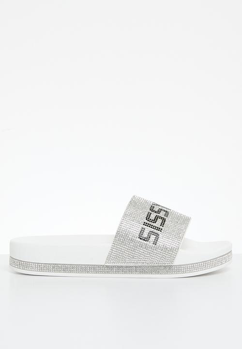 SISSY BOY - Bling slide - white
