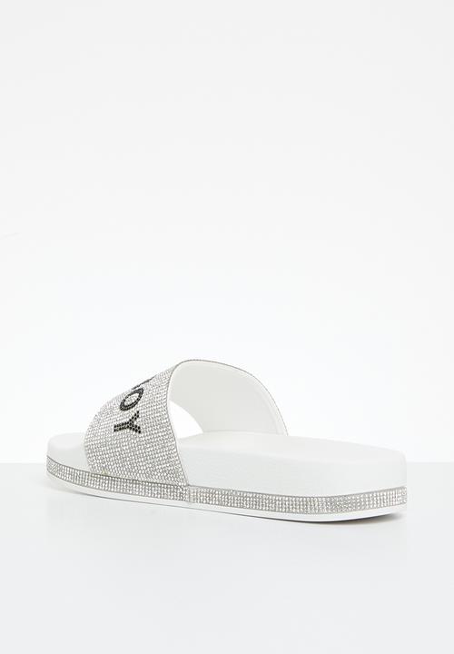 SISSY BOY - Bling slide - white