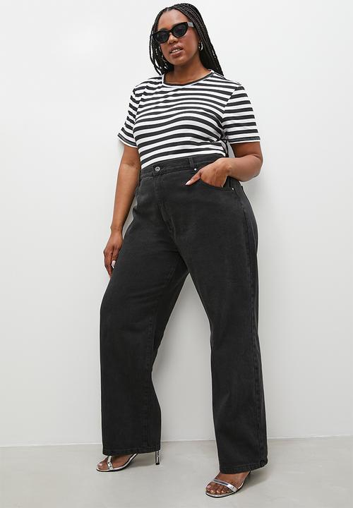 Superbalist - Basic crew tee - black & white 
