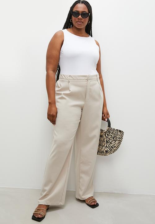 Superbalist - Single boat neck bodysuit - white