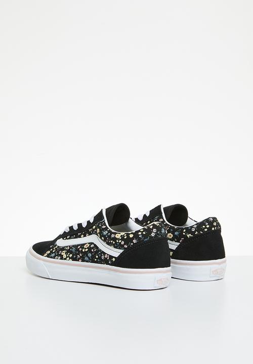 Vans - Jn old skool -  floral black/multi