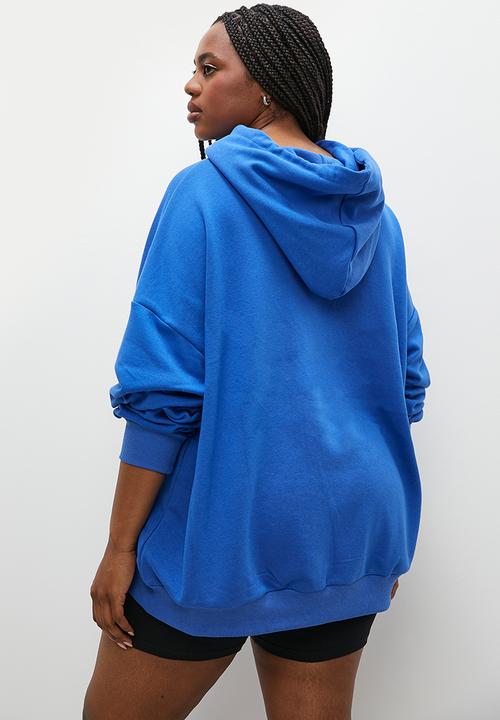 Superbalist - Slouch hood with embroidery - cobalt blue