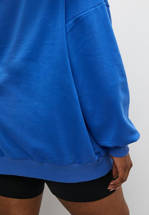 Superbalist - Slouch hood with embroidery - cobalt blue