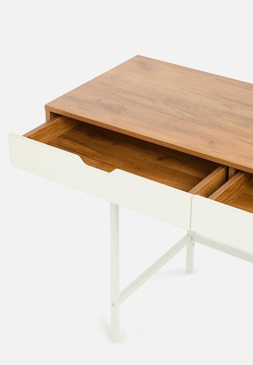 Sixth Floor - Lara desk - white & natural