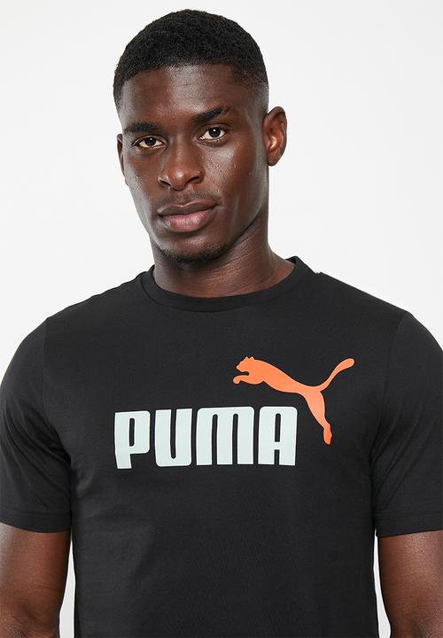 PUMA - Ess+ 2 col logo tee - black