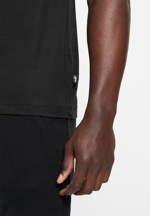 PUMA - Ess+ 2 col logo tee - black