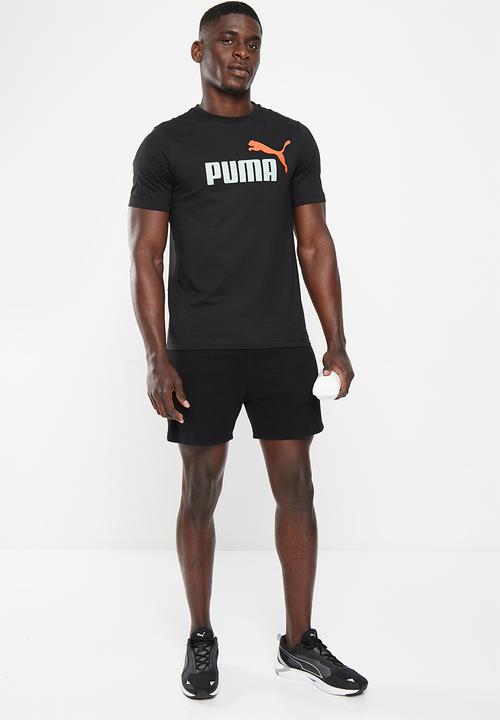 PUMA - Ess+ 2 col logo tee - black