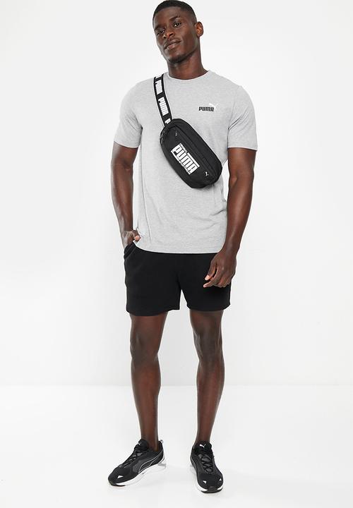 PUMA - Ess+ 2 col small logo tee - light gray heather