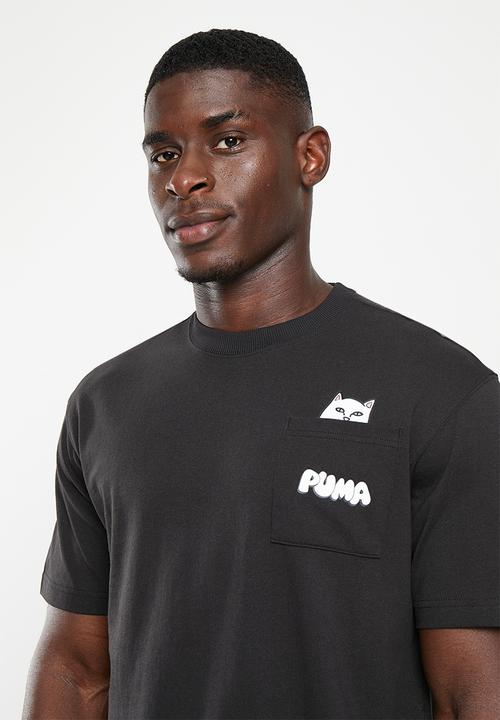 PUMA - Puma x ripndip pocket tee - puma black