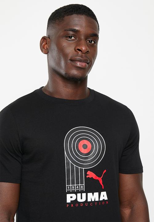 PUMA - Graphics puma production tee - puma black