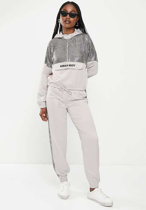 SISSY BOY - The only one: branded jacket with hood - silver