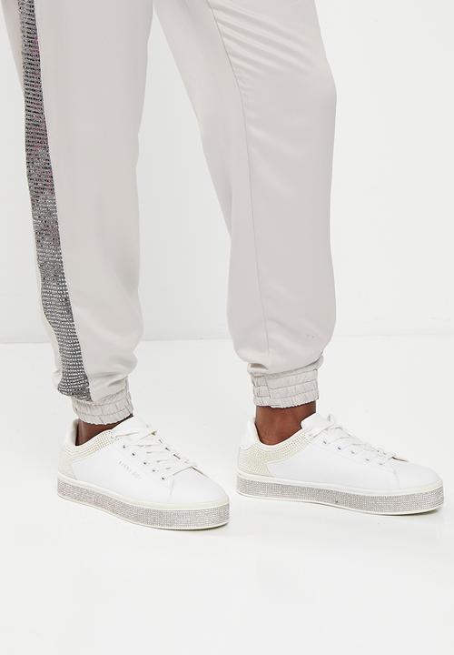 SISSY BOY - The only one: satin tracksuit pant with insets - silver