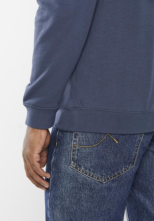 Converse - Converse go-to all star patch crew sweatshirt - blue