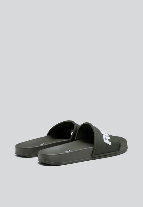 Replay - Up emboss slide - mil green