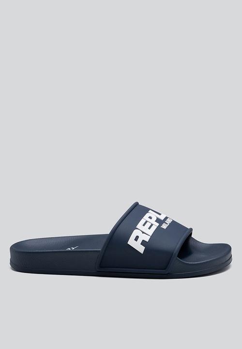 Replay - Up emboss slide - navy