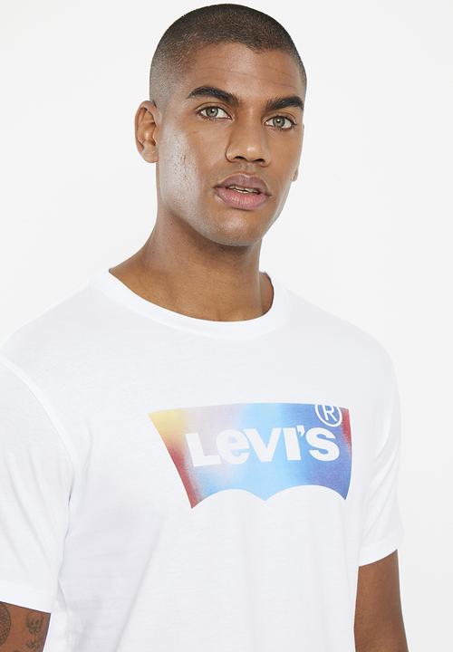 Levi’s® - Graphic crewneck tee za ssnl bw blur fil - white